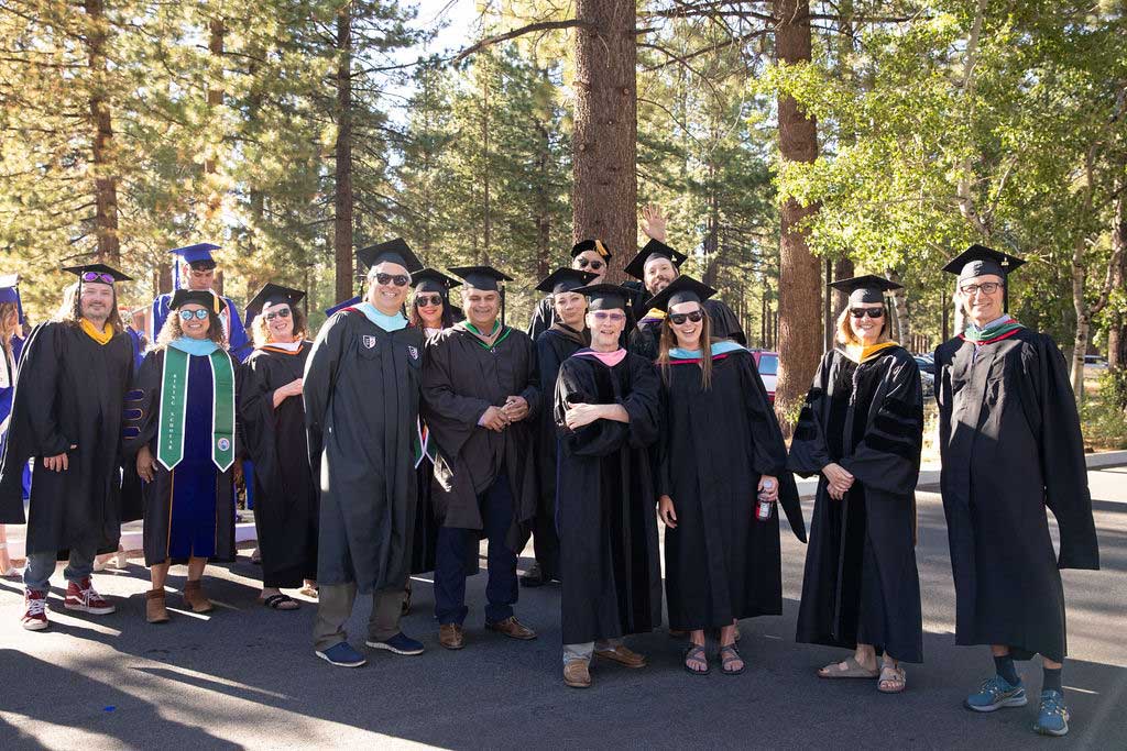 Faculty at Lake Tahoe Community College 2024 Graduation.