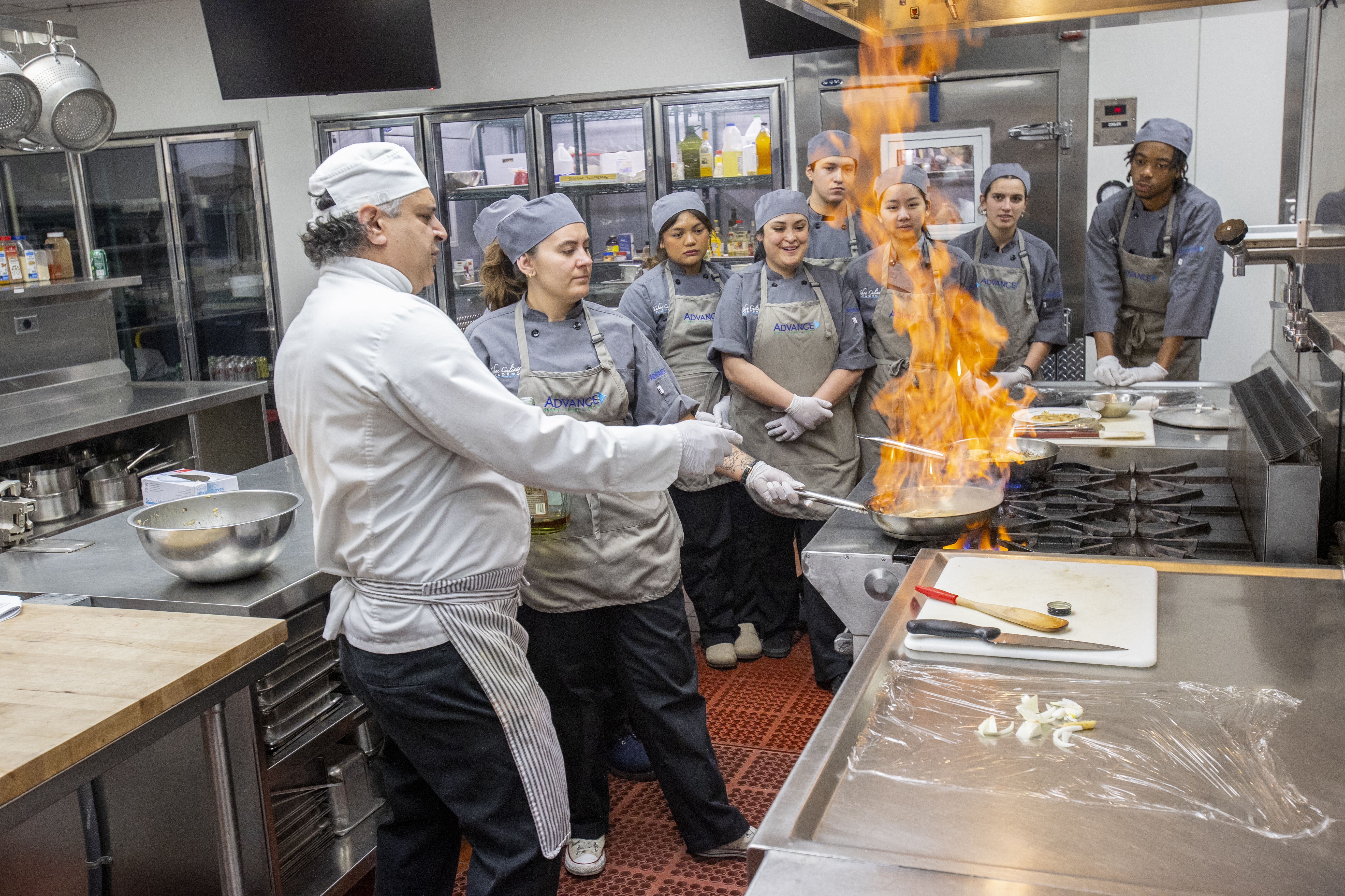 LTCC culinary arts studens stoked on fire