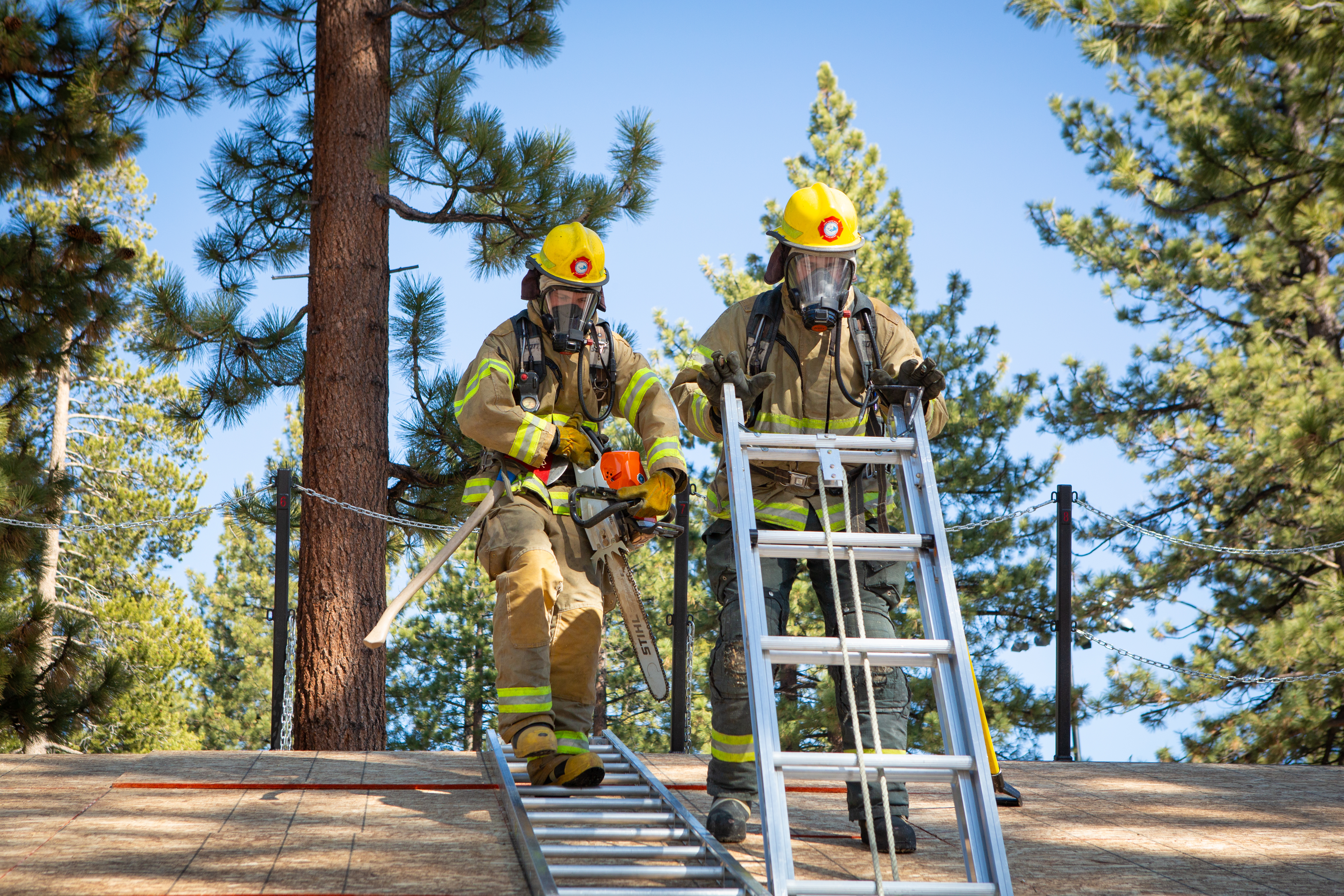 Fire Academy cadets in training