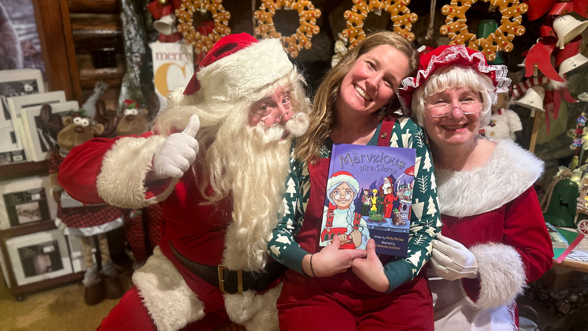 Author with Santa